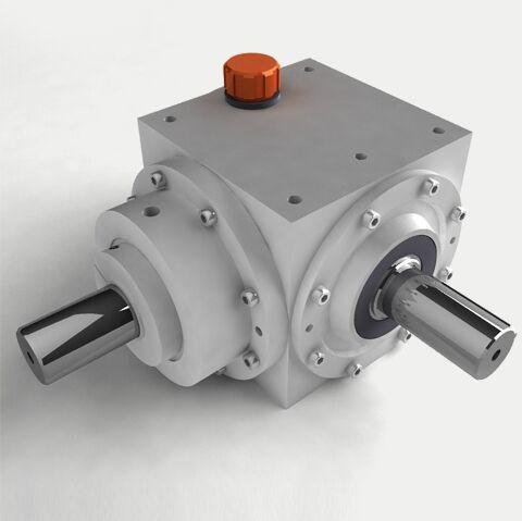 Coated Spiral Bevel Gearboxes, Color : Grey