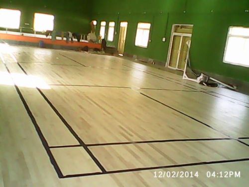Polished Plain Maple Wood Sports Flooring, For Interior Use, Feature : Accurate Dimension, High Strength