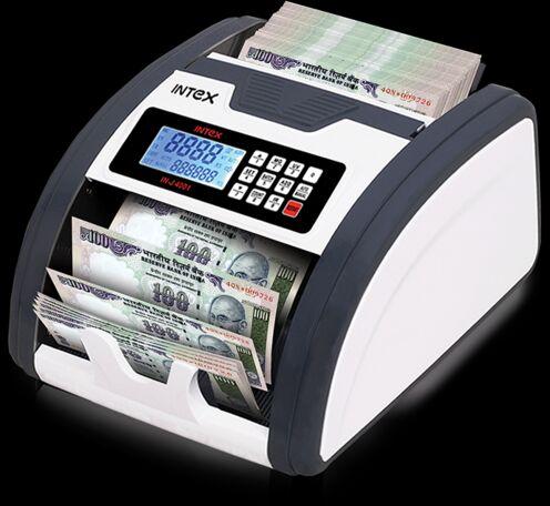 Intex Currency Counting Machine, Color : Black White, Grey, White, Black, Black Grey