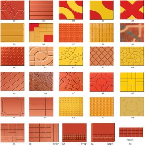 Iron Chequered Tiles Mould, Size : 12 X 12