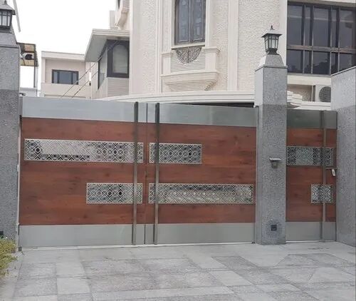 Stainless Steel Gate, Color : Silver