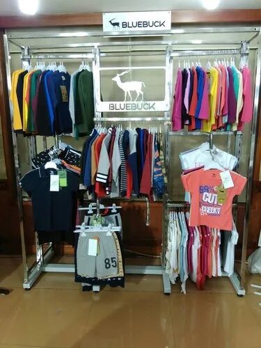 6 X 1.5 X 7ft Metal Showroom Display Rack