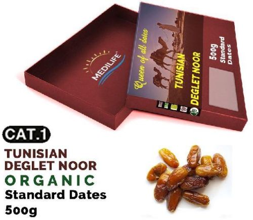 Organic Standard Dates, Fresh Tunisian Dates 500 Gr