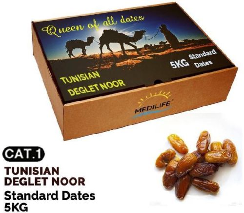 Standard Dates 5kg, Color : Brown, Packaging Type : Carton Boxes