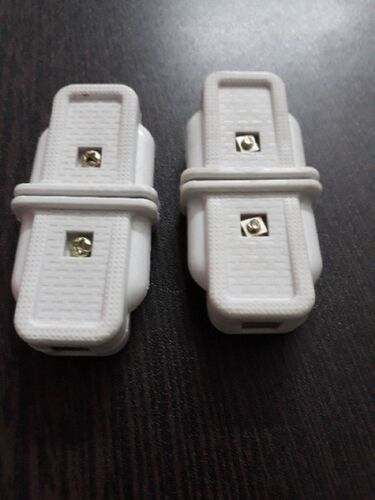 2 Pin Electrical Plug, Color : White
