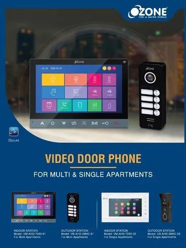 Metal Video Door Phone, Color : Black