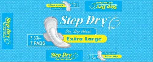 Double Wing Step Dry Extra Large Sanitary Pads, For Maternity Use, Style : Disposable