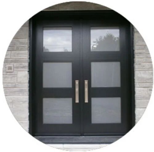 Glass Front Doors, Color : Brown