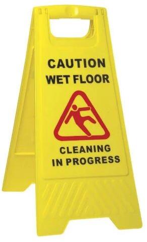 Printed Caution Signage Board, Color : Yellow