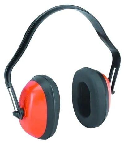 Round Polyurethane Safety Ear Muff, Color : Red