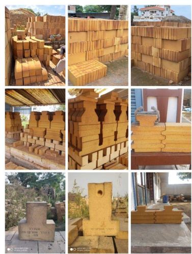 Brown Rectangular Solid High Alumina Bricks, For Construction, Size : Standard