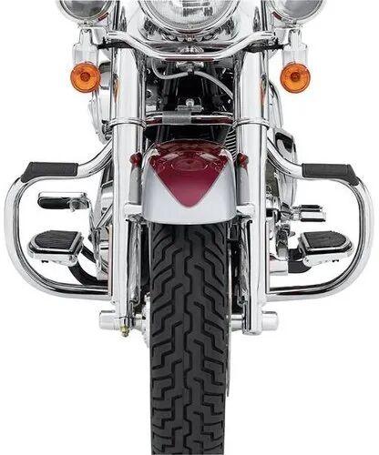 Harley Davidson Mustache Engine Guard, Color : Black