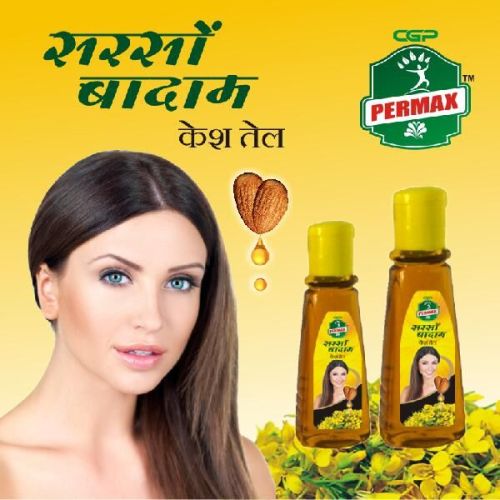 Sarson Badam Hair Oil, Packaging Type : Plastic Bottle