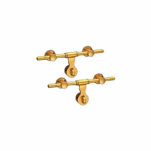 Brass Door Aldrops, Color : Golden