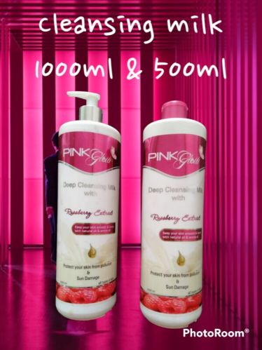 Pink Glow Deep Cleansing Milk, Form : Liquid