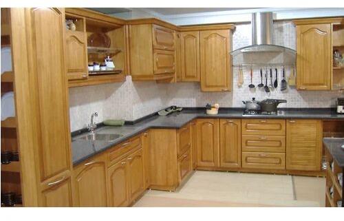 Brown Modular Kitchen