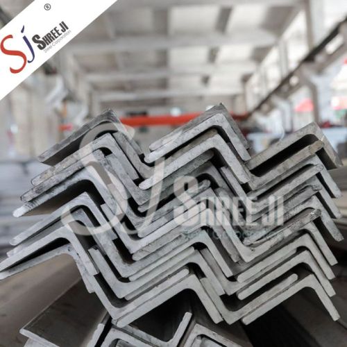 Grey Shree Ji Non Polished Angle Iron, For Commercial, Constructional, Industrial, Grade : Bs