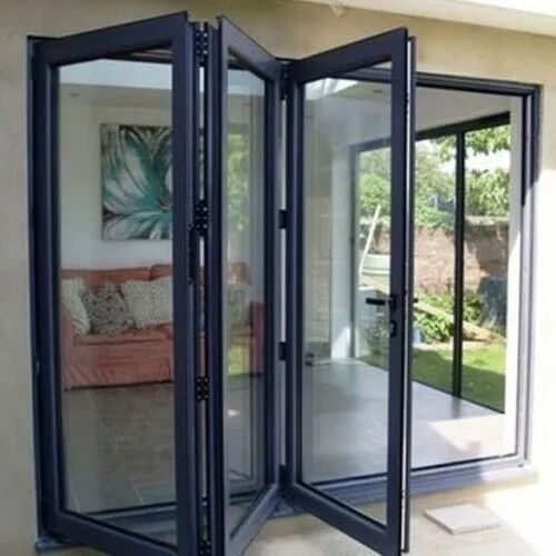 UPVC Folding Door, Color : Blue