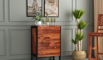 Sheesham Wood Bar Cabinet