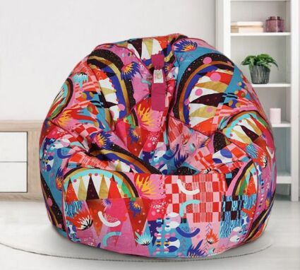 Digital Print Cotton Bean Bag Cover, Size : XXL