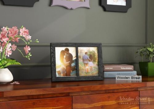 Wooden Street Mango Wood Dual Photo Frame