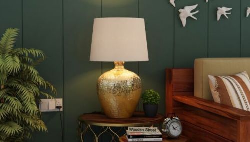 Lite Flair Metal Table Lamp