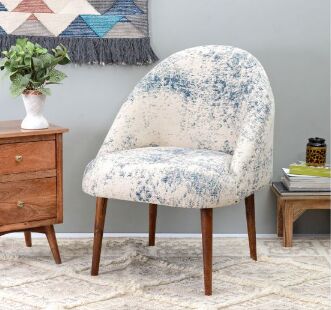 MadeLyyn Printed Fabric Lounge Chair