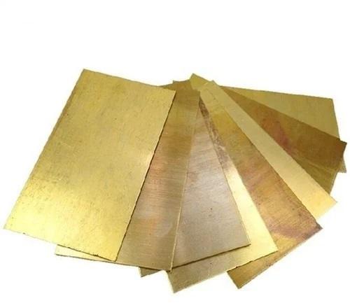 Rectangular Polished Brass Sheet, For Hardware Fitting