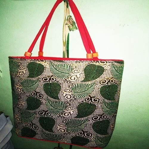 Printed Fabric Shopping Bags, Handle Type : Rope