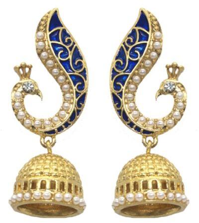Peacock Design Elegant Indian Bali Jhumkas