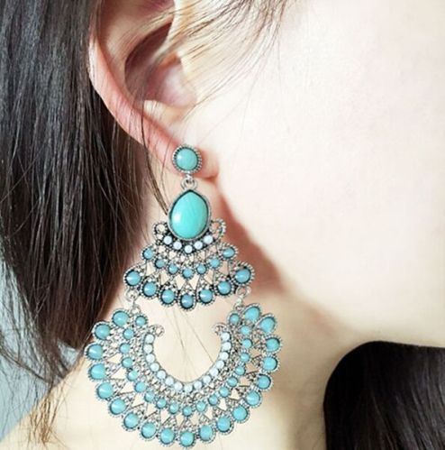 Royal Indian Jhumka Earrings, Packaging Type : Green