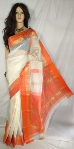 Unstitched Pure Tussar Silk Saree, Occasion : Occasional Wear