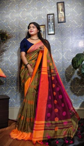 Soft Pure Cotton Saree, Occasion : Casual Wear, Events