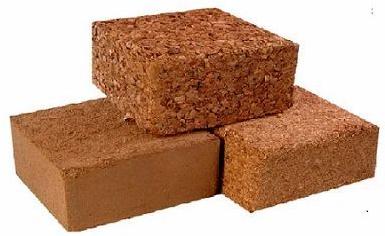 Rectangular Coir Pith Block, For Partition Walls, Color : Brown