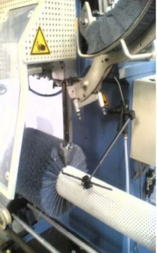 Plastic Sueding Brush Roller, For Industrial, Brush Material : Nylon