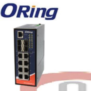 Oring Igps-9084gp-la Industrial Slim 12-port Managed Gigabit Poe Ethernet Switch With 8x10/100/1000base-t(