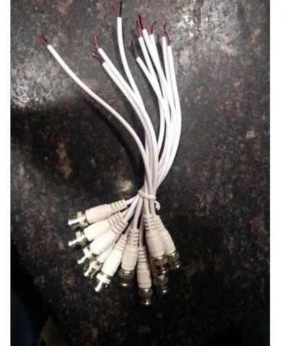 Satyam Cable White PVC CCTV Camera Connector
