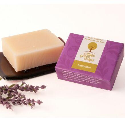 Lavender Artisan Glass Soap Dish