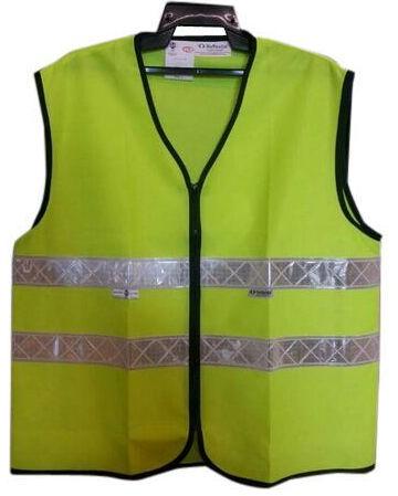 Without Sleeves Nylon Safety Vest, For Construction, Size : Small, Medium, Large