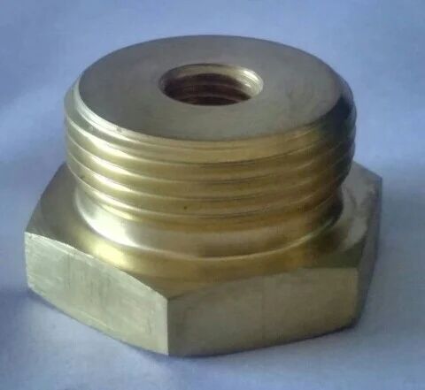 Heaxagonal Brass Adapters, Color : Yellow