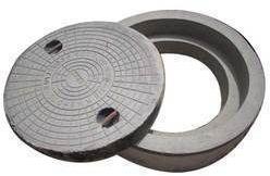 Round Precast Concrete Manhole Cover and Frame, For Construction, Industrial