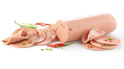 Frozen Chicken Salami Slices, For Restaurant, Packaging Type : Packet