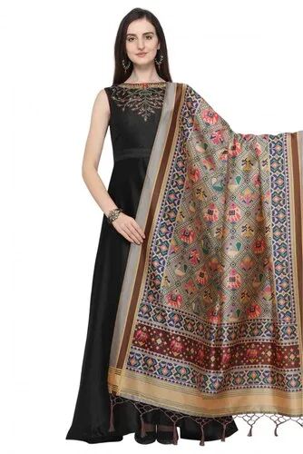 Silk Dupatta, Pattern : Digital Print