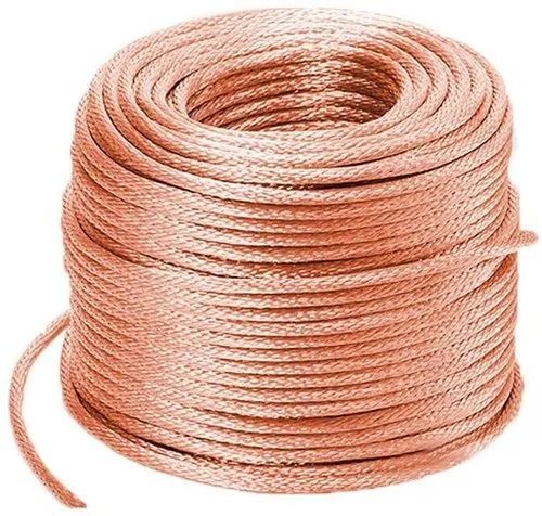 Copper Rope Wire, For Industrial, Size : 15-20 Mm