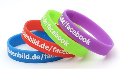 Debossed Ink Filled Wristbands