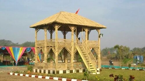 Wooden Bamboo  Wooden Bamboo Gazebo, For Garden, Villa, Beach, Shape : Pyramid