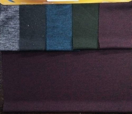 Plain Polyester Lycra Box Knitted Fabric, For Garments, Width : 60 Inches