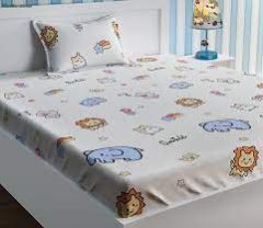 Ragini Fashions Printed Kids Bedsheet Fabric, Color : Multicolor