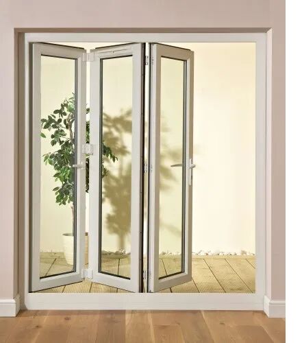 UPVC Folding Door, Frame Color : White