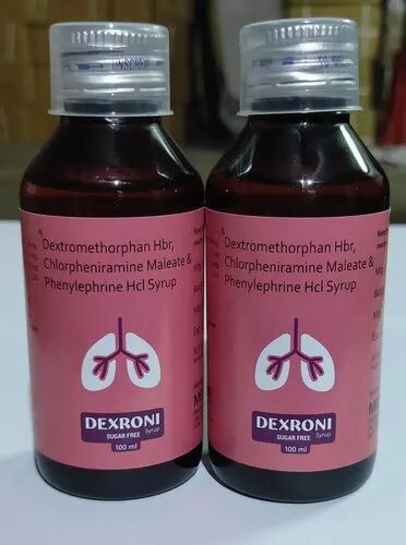 Dextromethorphan Cough Syrup, Bottle Size : 100 Ml